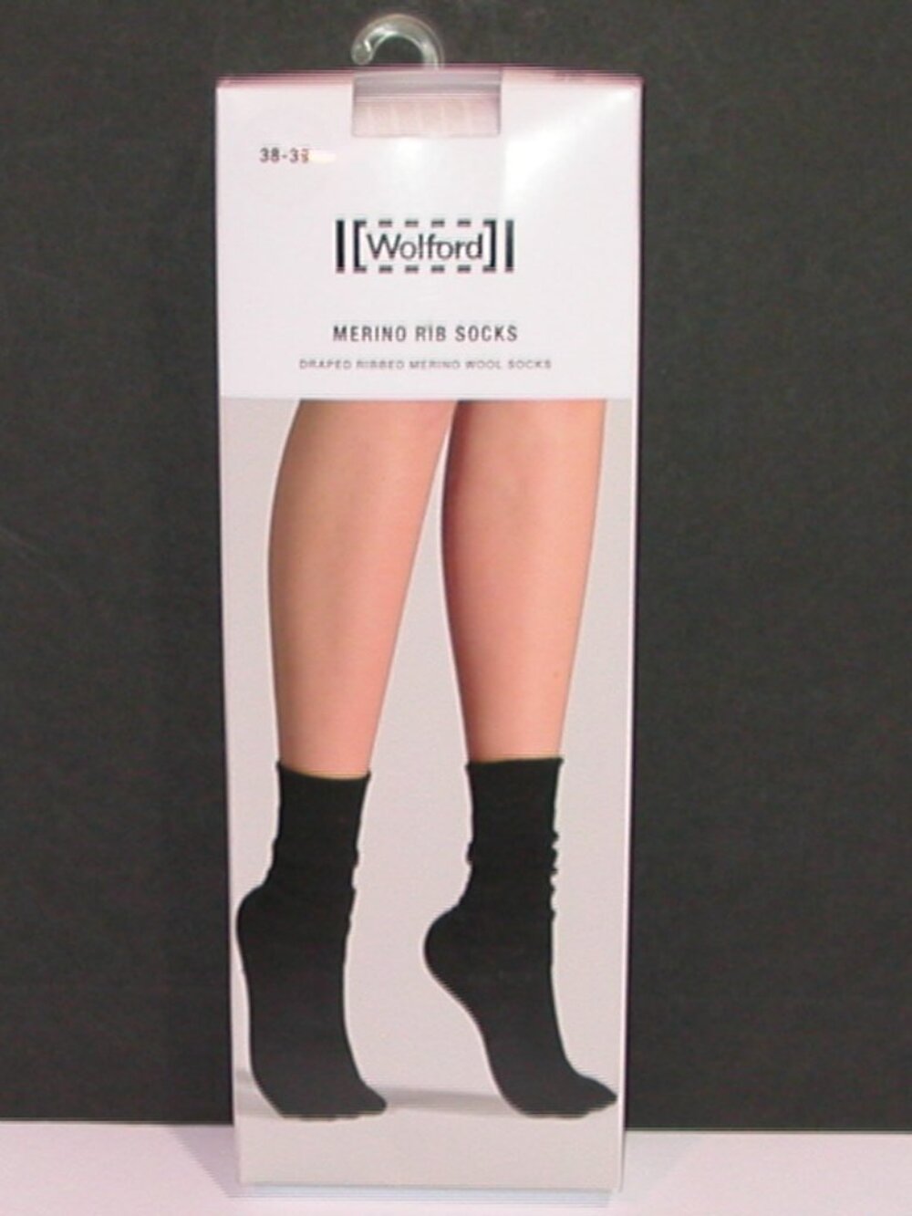 Wolford Merino Rib Socks Women's Size EU 38 - 39 NWT White US Size 7 - 8